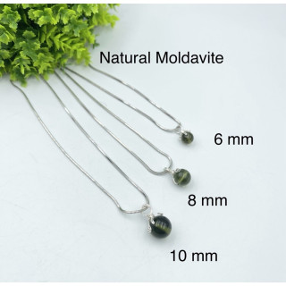 Genuine Moldavite Pendant | 100 Natural Raw Tektite