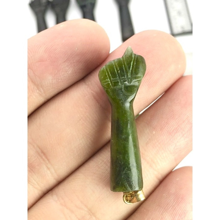 Green Natural Jade Hand Pendant - AAA Quality Jewelry