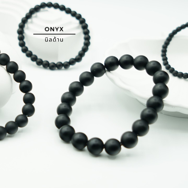 Onyx Stone Bracelet: Protection from Black Magic and Negativity