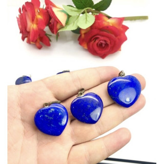 Royal Blue Lapis Lazuli Heart Pendant Necklace (Man and Woman)