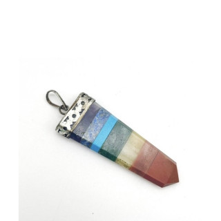 Chakra Healing Crystal Pendant Necklace - 7 Stones