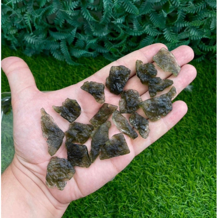 Czech Moldavite Tektites: Raw, Natural and Certified (XS-XL)
