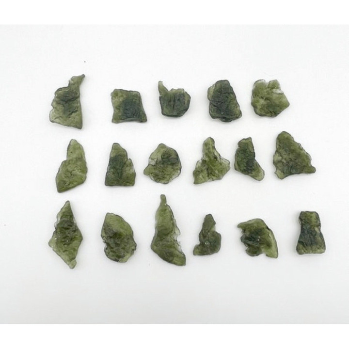 Czech Moldavite Tektites: Raw, Natural and Certified (XS-XL)