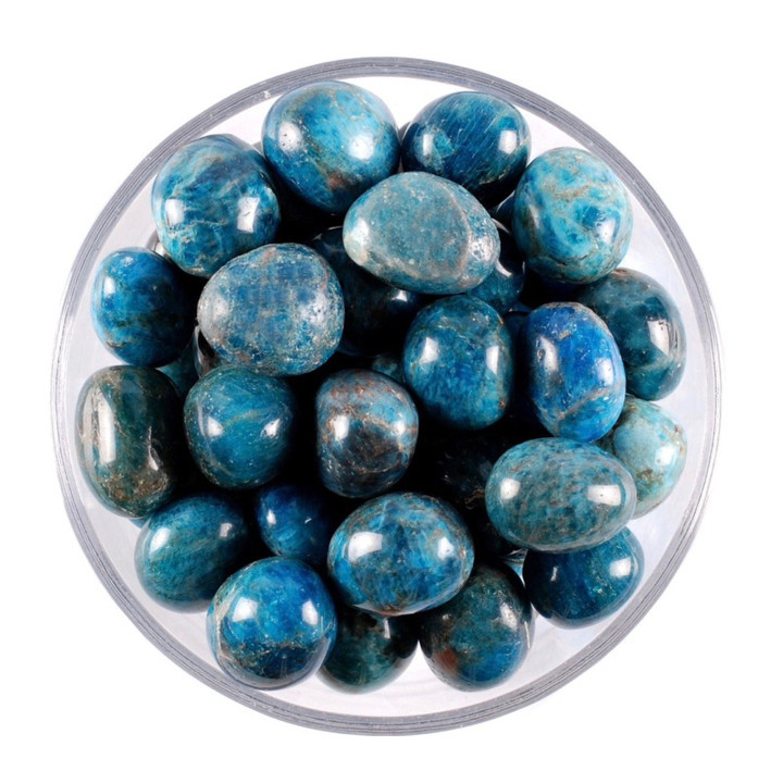 Natural Polished Apatite Stone - Throat Chakra Healing
