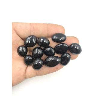 Black Tourmaline Tumbled Stone - Powerful Energy and Protection