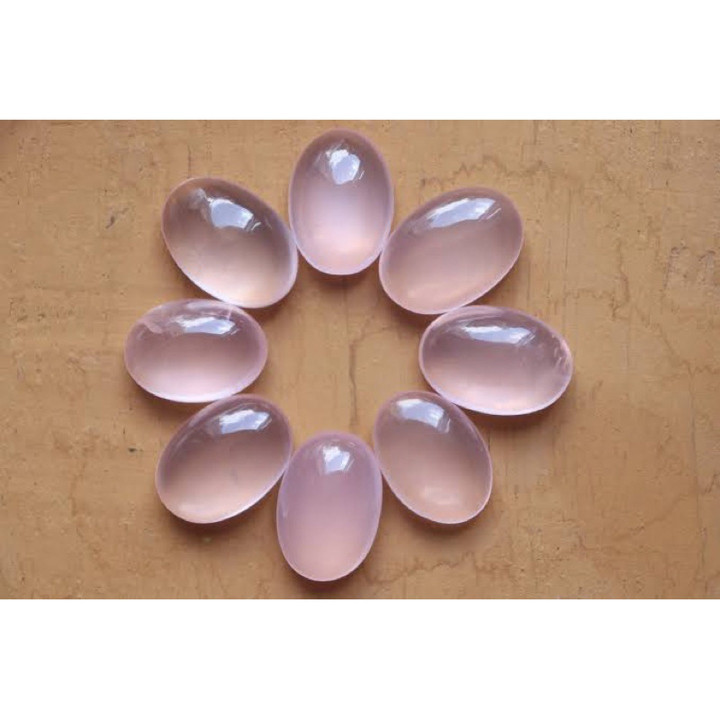 Genuine Madagascar Rose Quartz Cabochon (20-15mm)