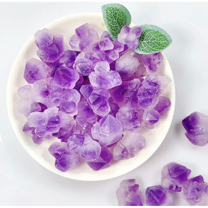 Raw Amethyst Cluster Point: Natural Crystal for Healing and Energy