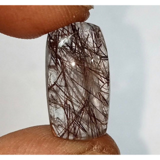 Black Rutilated Quartz Cabochon Stone - High Quality, 2-3cm