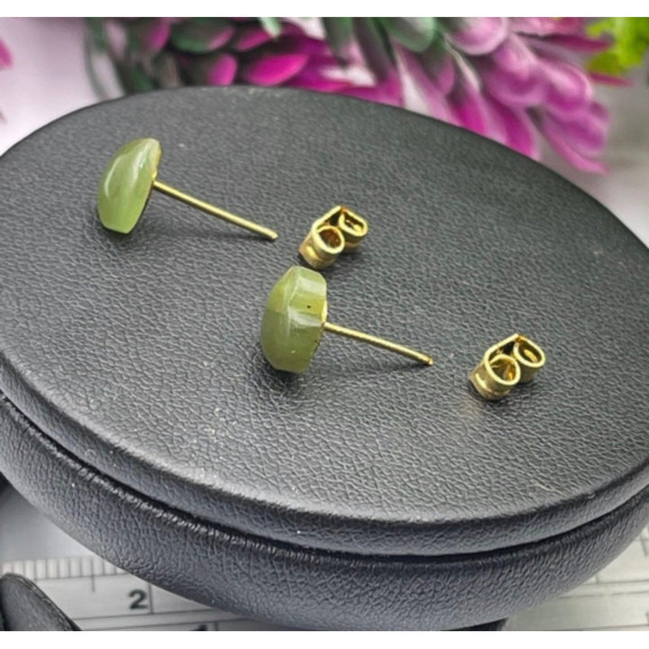 AAA Natural Green Jade Earrings - Luxury Jade Jewelry