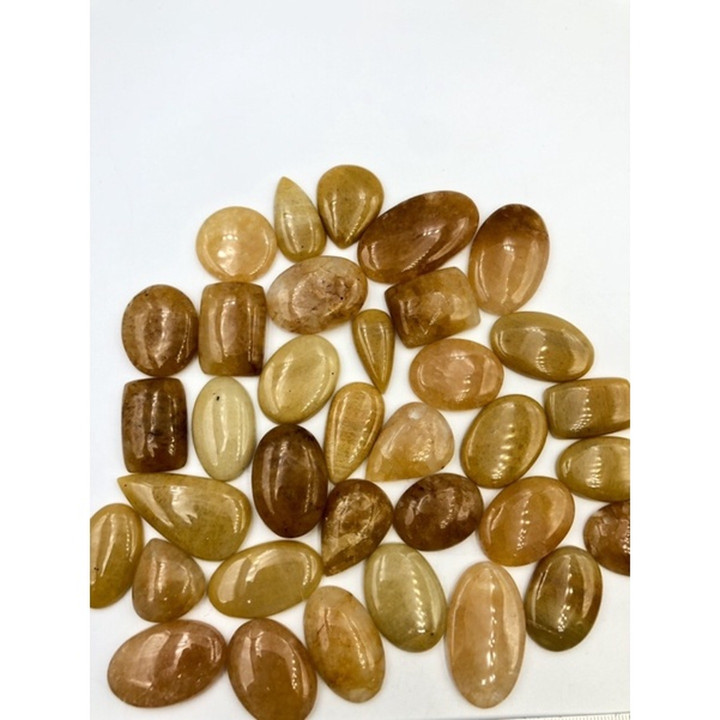 Yellow Aventurine Cabochon: Natural Gemstone for Jewelry and Reiki