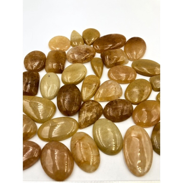 Yellow Aventurine Cabochon: Natural Gemstone for Jewelry and Reiki
