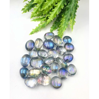 Natural Aura Quartz Tumbled Stone - Healing and Chakra Balance