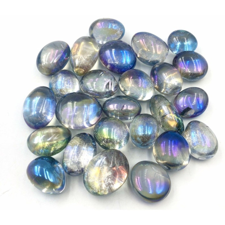 Natural Aura Quartz Tumbled Stone - Healing and Chakra Balance
