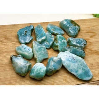 High Quality Dominican Blue Larimar Tumble Stone