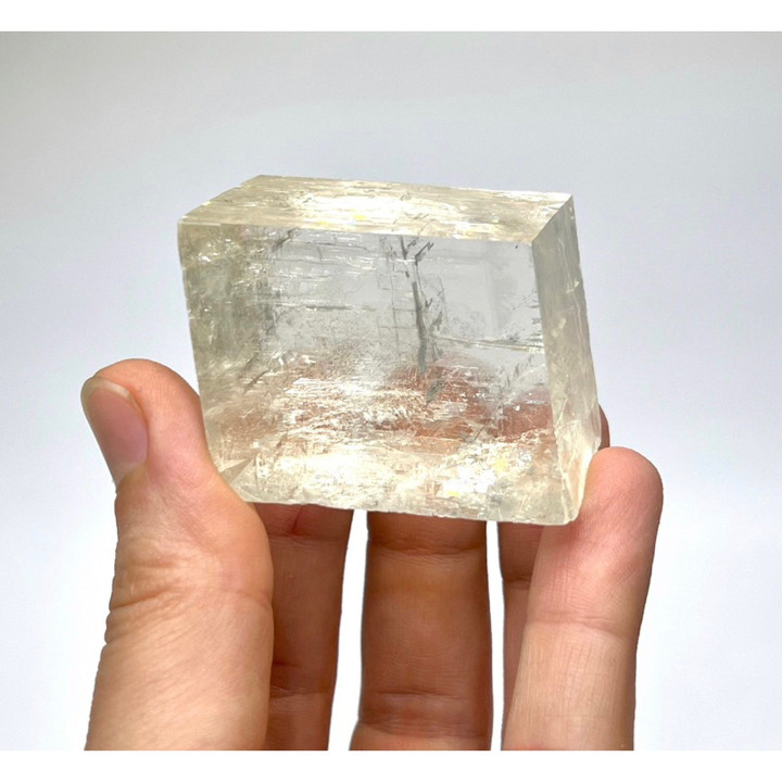 Iceland Spar Crystal: Rare Optical Calcite Specimen