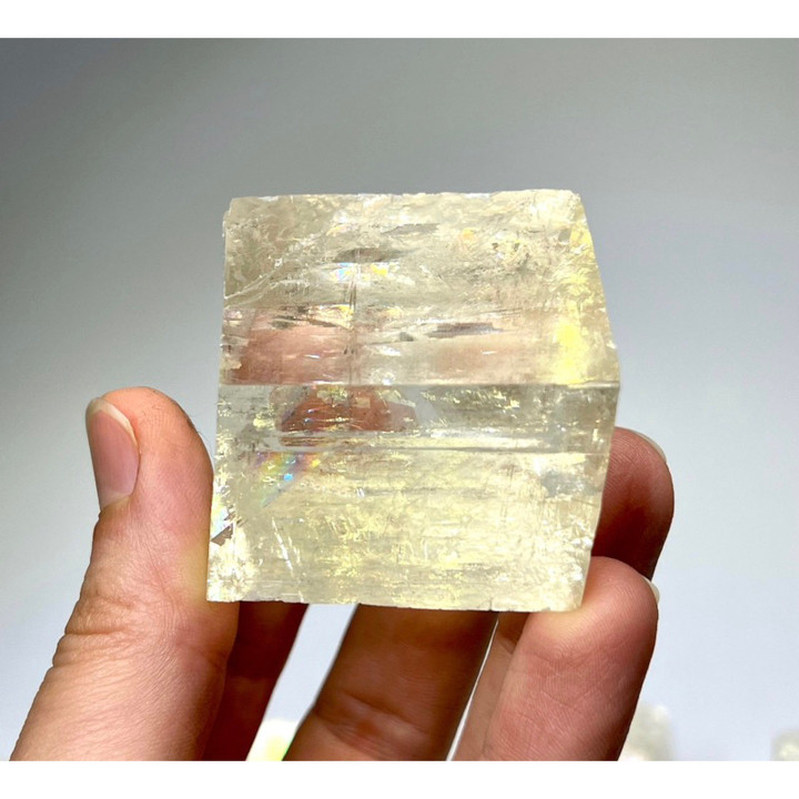 Iceland Spar Crystal: Rare Optical Calcite Specimen