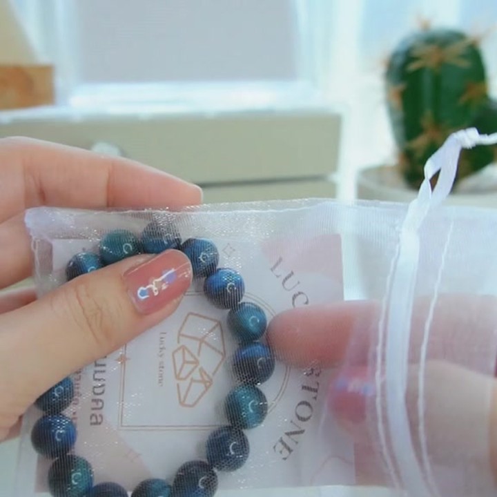 Blue Tiger Eye Bracelet: Serenity and Luck Charm