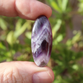 Amethyst Chevron Cabochon - Natural, High Quality for Jewelry Making