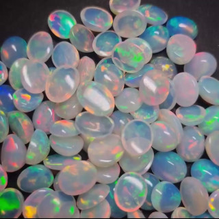 Ethiopian White Opal Cabochons (AAA Quality) - Wholesale