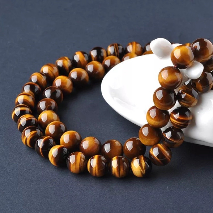 Golden Tiger Eye Beads - Natural Healing Bracelet String (AAA)