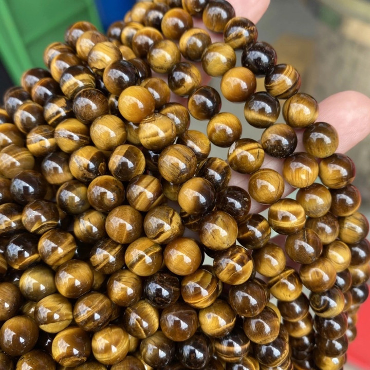 Golden Tiger Eye Beads - Natural Healing Bracelet String (AAA)
