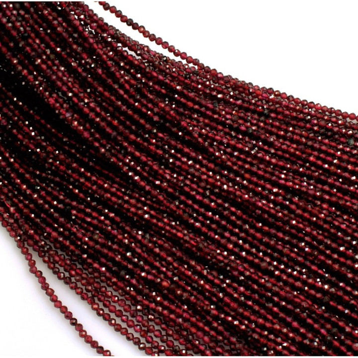 Garnet Beads - 15.5cm Long, Natural and Polished, For Jewelry Making