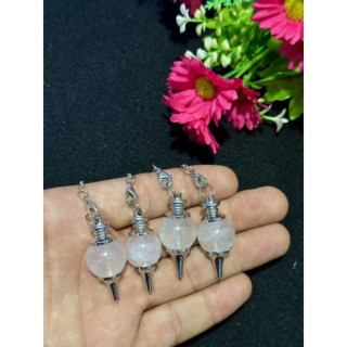 Madagascar Rose Quartz Pendulums: Elegant Jewelry and Healing