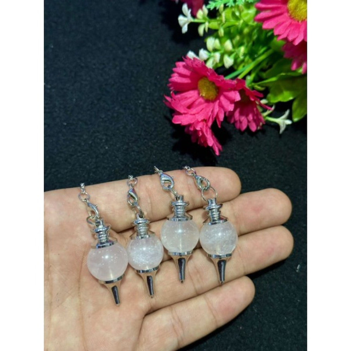 Madagascar Rose Quartz Pendulums: Elegant Jewelry and Healing