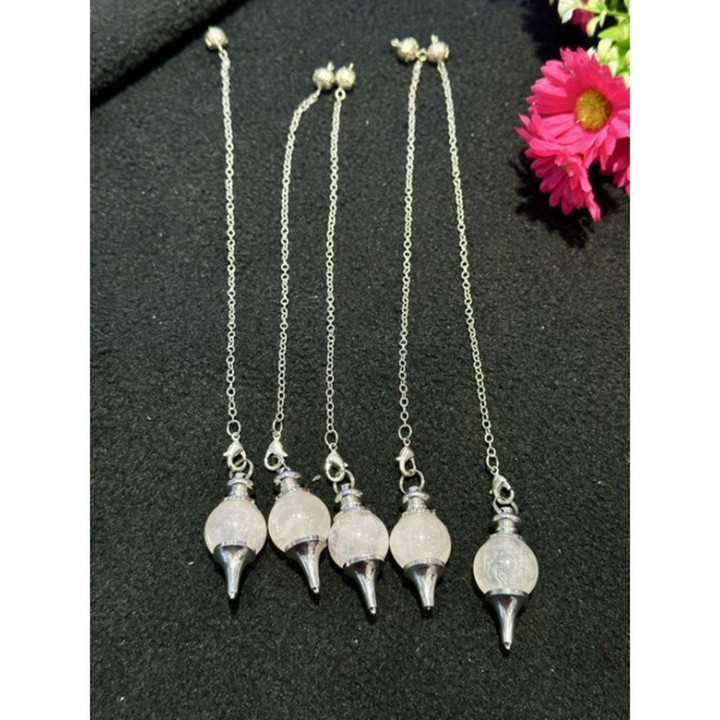Madagascar Rose Quartz Pendulums: Elegant Jewelry and Healing