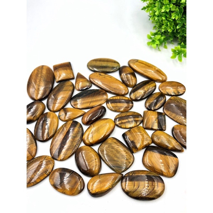 Gold Tiger Eye Cabochon | Handmade Jewelry Making Supplies