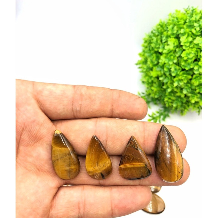 Gold Tiger Eye Cabochon | Handmade Jewelry Making Supplies