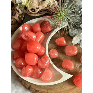 Cherry Quartz Tumbled Stone - Chakra and Reiki Healing