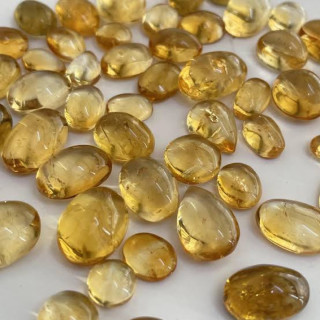 Natural Citrine Cabochon - 1 Piece, Hand Polished for Jewelry