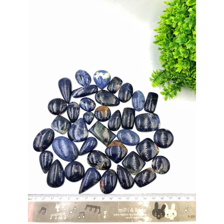High-Quality Sodalite Cabochon: Rare Gemstone for Jewelry Making