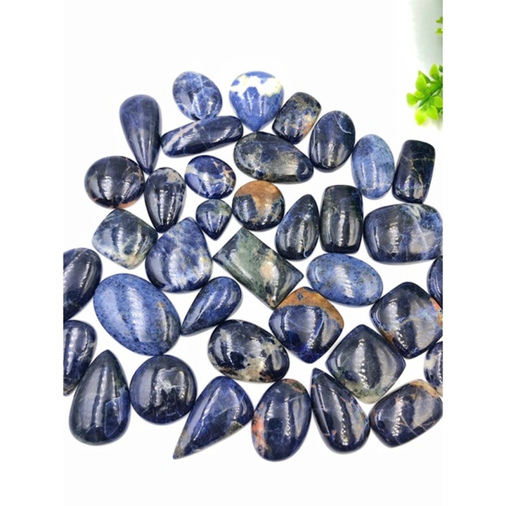 High-Quality Sodalite Cabochon: Rare Gemstone for Jewelry Making