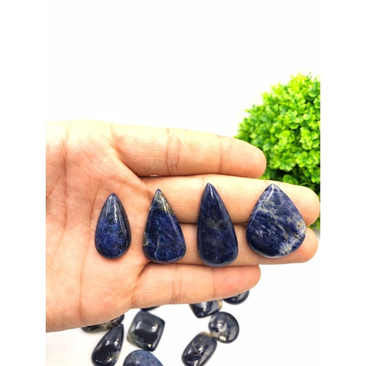 High-Quality Sodalite Cabochon: Rare Gemstone for Jewelry Making