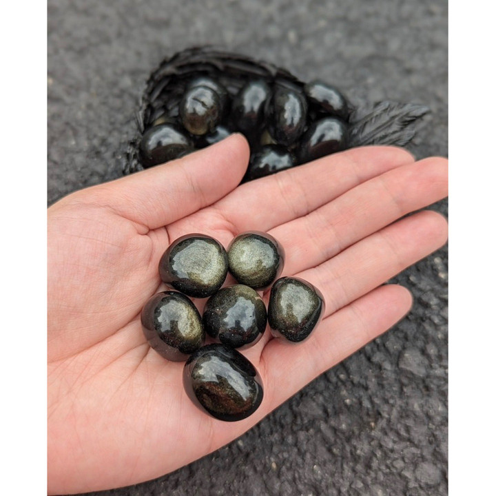 Golden Sheen Obsidian: Grounding and Protection Crystal