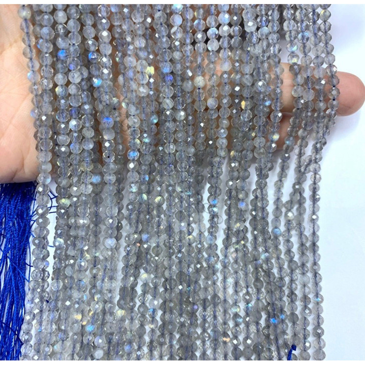 Labradorite Faceted Beads | Natural and Polished 15.5cm Strands