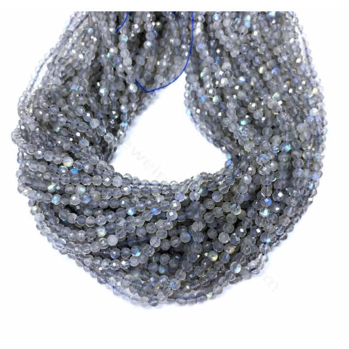 Labradorite Faceted Beads | Natural and Polished 15.5cm Strands