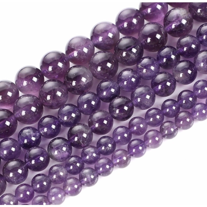 Amethyst Bead Strand | Natural Stones for Jewelry Making