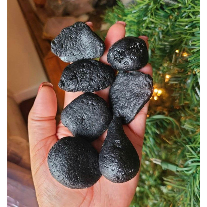 Rare Tibetan Tektite Meteorite Stone - Healing Crystals