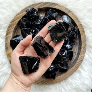Genuine Obsidian Rough Stone: Powerful Chakra Healing and Meditation