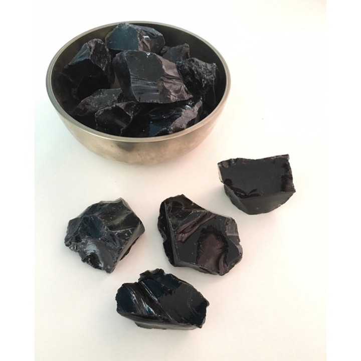Genuine Obsidian Rough Stone: Powerful Chakra Healing and Meditation