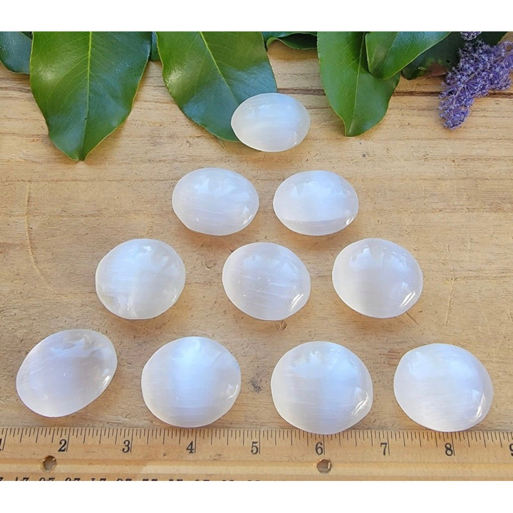 Selenite Palm Stone: Natural Healing and Chakra Balancing