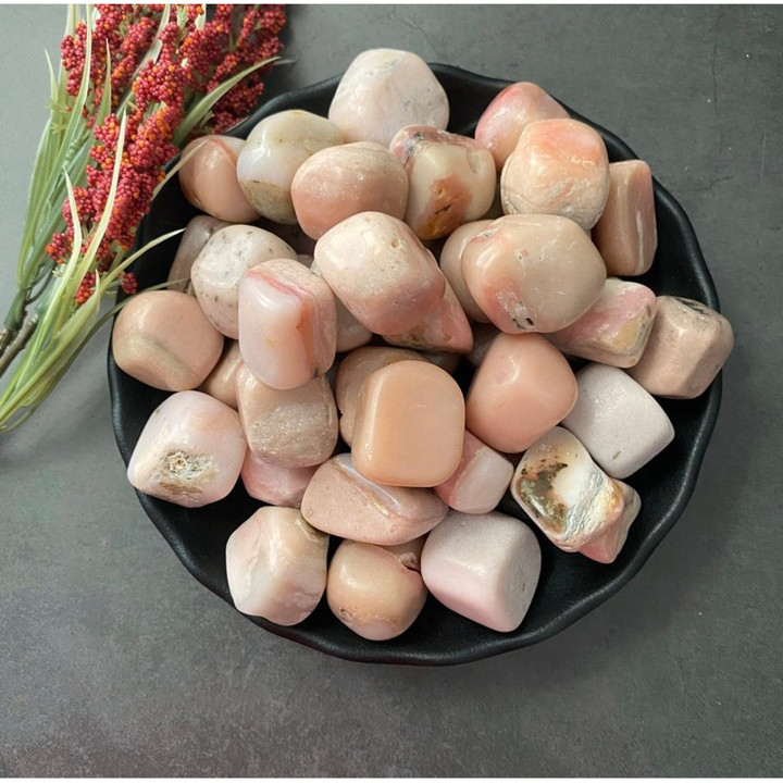 Pink Opal Tumble Stone - Balance Emotions and Soothe Anxiety