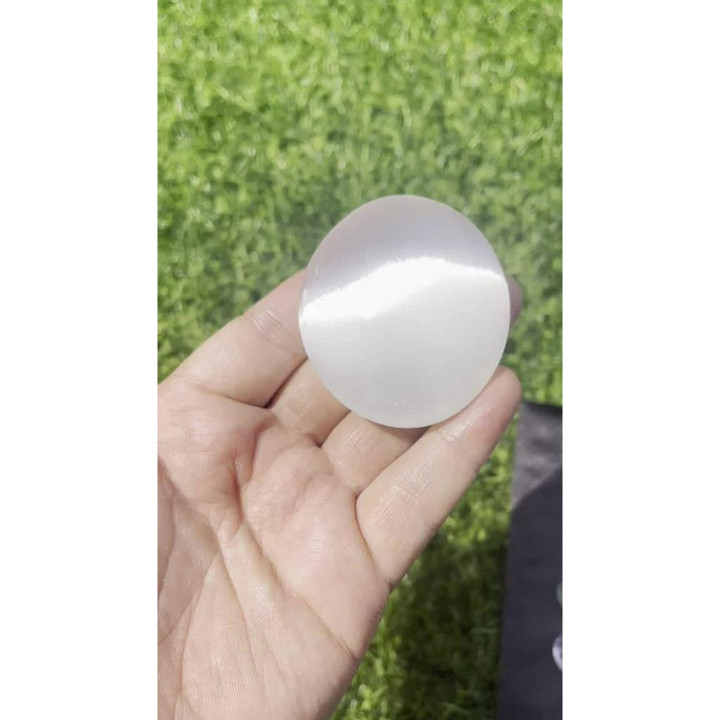 Selenite Palm Stone - Natural Healing and Energy