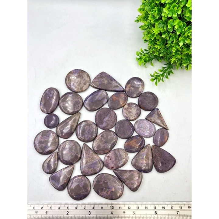 Natural Lepidolite Cabochon - Unique Gemstone for Jewelry Making
