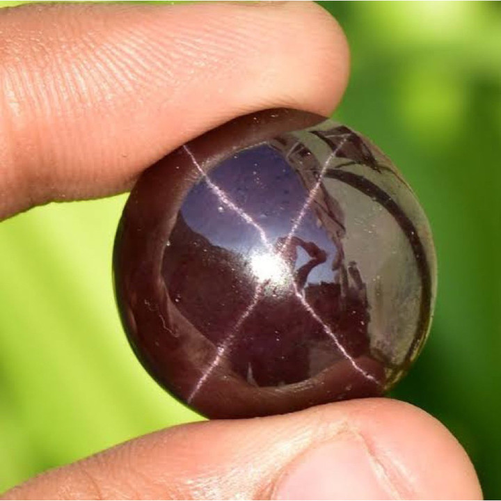 Top Quality Star Garnet Cabochon - Handmade Jewelry Supply