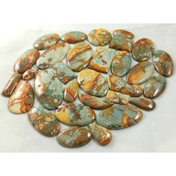 Natural American Jasper Cabochon - AAAA Grade for Jewelry Making