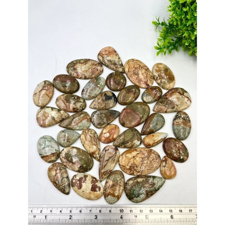 Natural American Jasper Cabochon - AAAA Grade for Jewelry Making